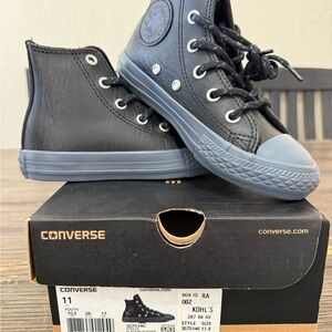 Converse Black and Gray Kids Sneakers